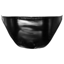 Black Level Men Slip sexy Vinyl Raft Noir-Argenté